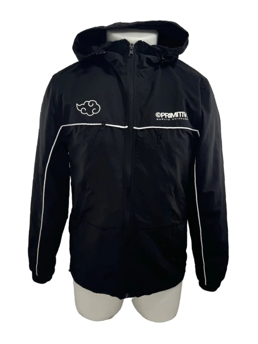 Primitive Black Jacket with white Naruto Shippuden Label Patch